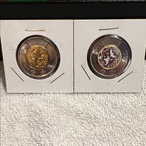 2 Canadian Two Dollar Coins